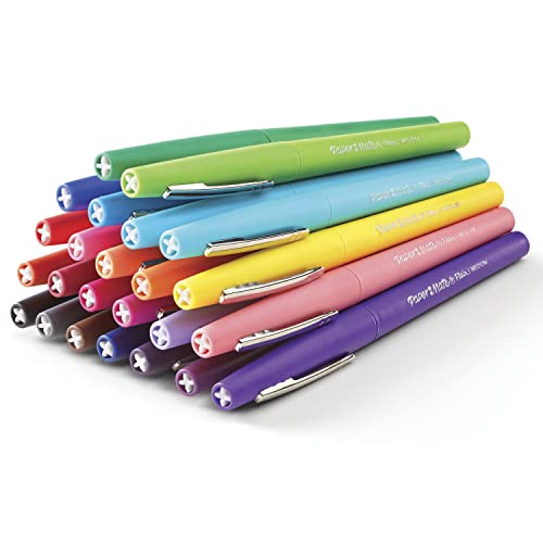 Paper Mate Felt Tip Pens Flair Marker Pens, Medium Point, Assorted, 24 Count thumbnail