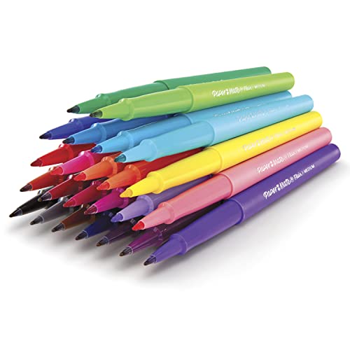 Paper Mate Felt Tip Pens Flair Marker Pens, Medium Point, Assorted, 24 Count thumbnail