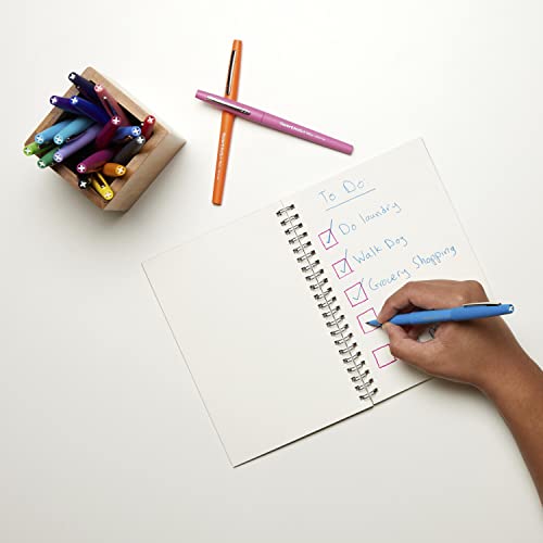 Paper Mate Felt Tip Pens Flair Marker Pens, Medium Point, Assorted, 24 Count thumbnail