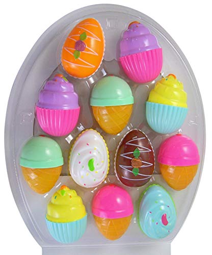 Dessert Shop Prefilled Easter Egg Hunt Kit with Smarties and Dubble Bubble Gum, Pack of 12 thumbnail