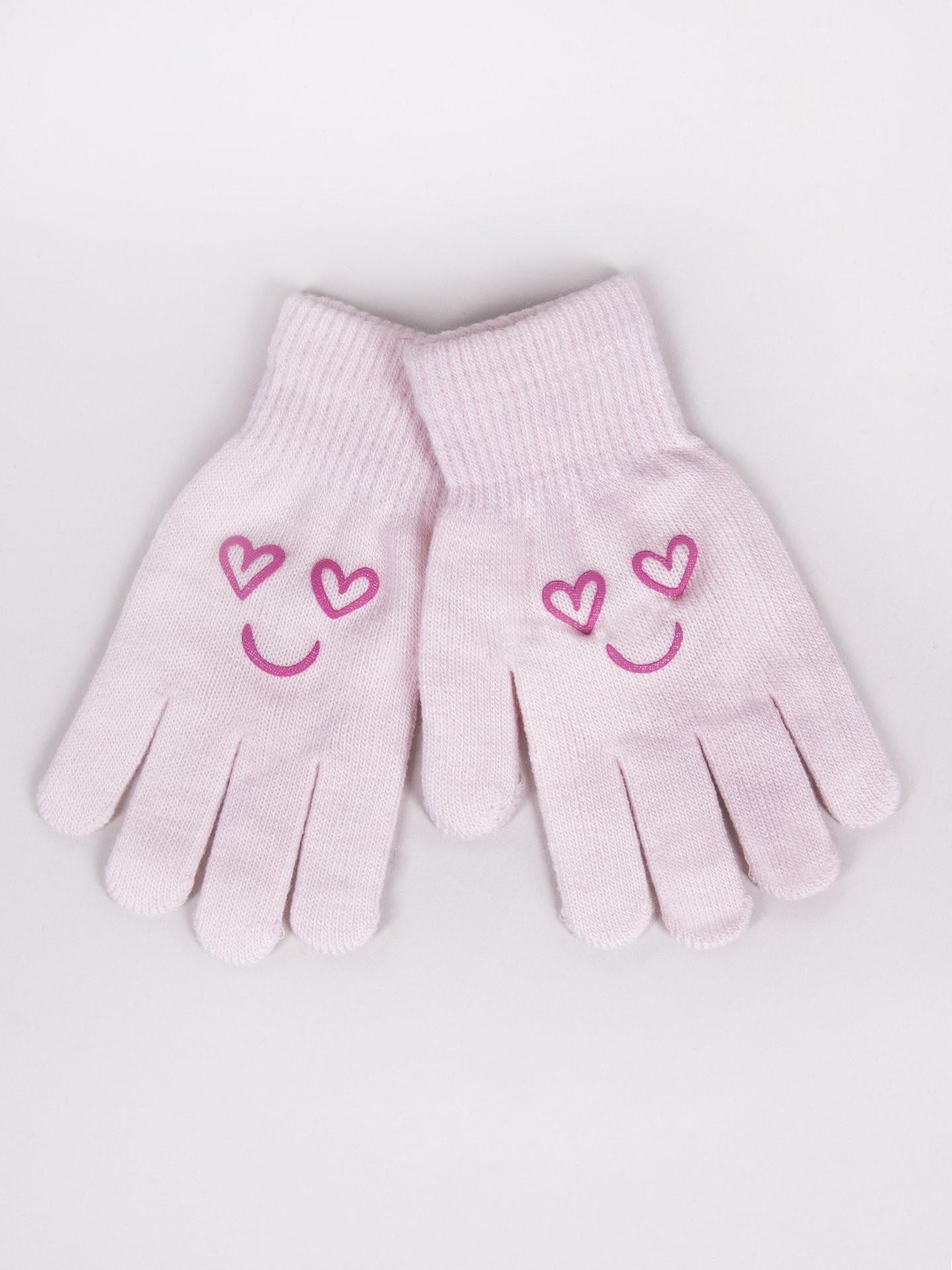 Yoclub Kids's Girls' Five-Finger Gloves RED-0012G-AA5A-015