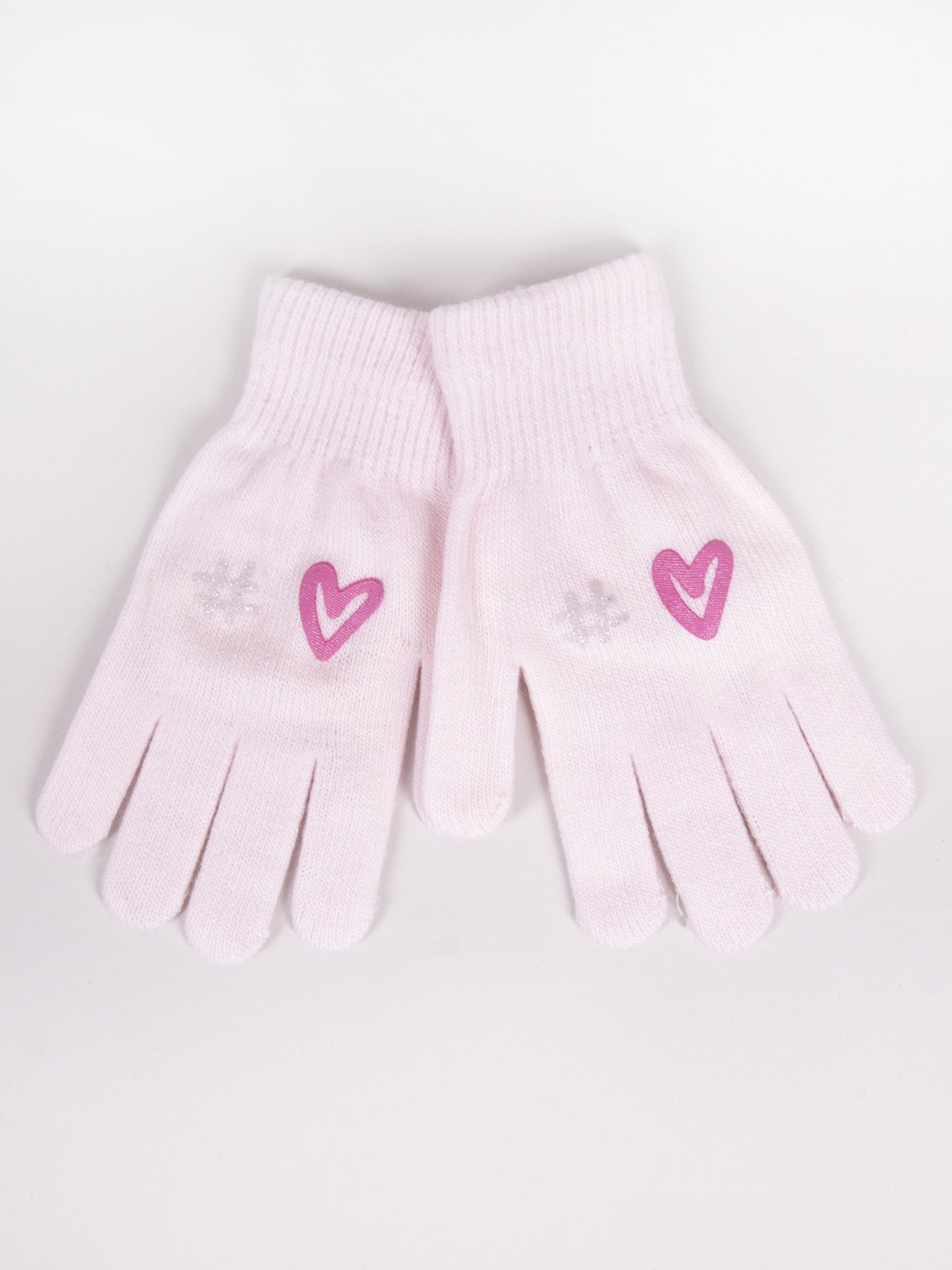 Yoclub Kids's Girls' Five-Finger Gloves RED-0012G-AA5A-016