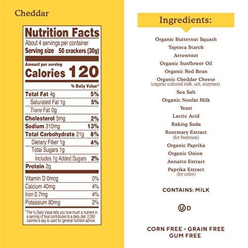 Simple Mills Cheddar Pop Mmms - 4oz thumbnail