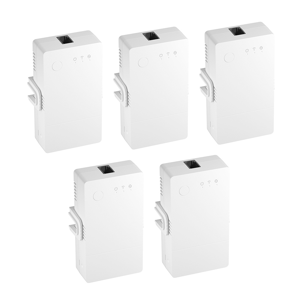 5PCS Sonoff TH Origin THR316 16A Smart Temperature Humidity Monitoring Switch, ESP32 Chip Smart Scene Remote Control