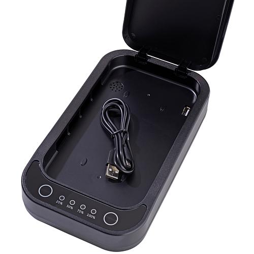 Samurai Samurai 3-in-1 Wireless Qi Phone Sanitizer Charger - Black thumbnail