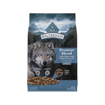 Blue Buffalo Blue Wilderness Premier Blend with Meaty Cuts Adult Chicken Dry Dog Food, 24 Lbs