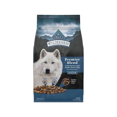 Blue Buffalo Blue Wilderness Premier Blend with Meaty Cuts Senior Chicken Dry Dog Food, 4.5 Lbs.