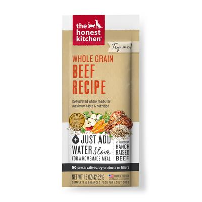 The Honest Kitchen Wholemade Whole Grain Beef & Oat Dog Food, 1.5 Oz