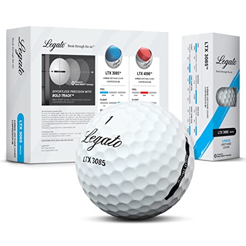 Photo 1 of ** Single  TEST ON PARTIAL SET ** Legato Golf Balls, LTX 3085 | Designed to Help Golfers Break 90 | Maximized Distance with Softer Feel | 3 Piece | Urethane Cover | 85 Compression |