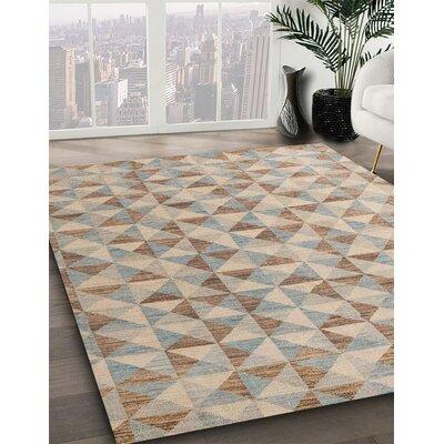 White Area Rug - Corrigan Studio ® 100% Machine Washable Abstract 4723 Area Rug Polyester/Chenille in White, Size 84.0 W X 0.08 D in | Wayfair