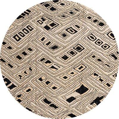 Black Area Rug - Foundry Select 100% Machine Washable Abstract 4742 Area Rug Polyester/Chenille in Black, Size 60.0 W X 0.08 D in | Wayfair