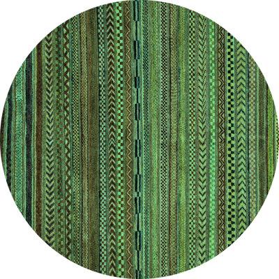 Green Area Rug - Bungalow Rose Abstract 2312 Turquoise Machine Washable Area Rugs Polyester/Chenille in Green, Size 48.0 W X 0.08 D in | Wayfair