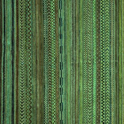 Green Area Rug - Bungalow Rose Abstract 2312 Turquoise Machine Washable Area Rugs Polyester/Chenille in Green, Size 60.0 W X 0.08 D in | Wayfair