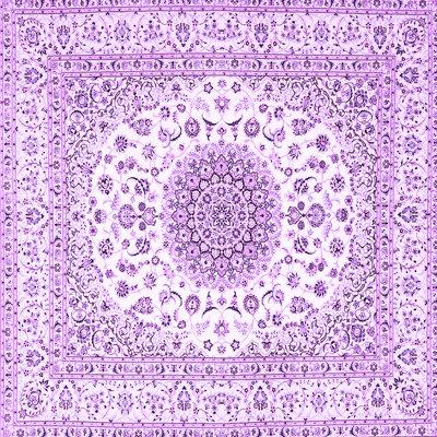 Pink Area Rug - Canora Grey Traditional 4579 Purple Machine Washable Area Rugs Polyester/Chenille in Pink, Size 60.0 W X 0.08 D in | Wayfair