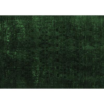 Green Area Rug - Williston Forge Abstract 5075 Emerald Machine Washable Area Rugs Polyester/Chenille in Green, Size 48.0 W X 0.08 D in | Wayfair