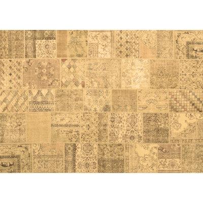 Brown Area Rug - Bungalow Rose Traditional 3460 Machine Washable Area Rugs Polyester/Chenille in Brown, Size 96.0 W X 0.08 D in | Wayfair
