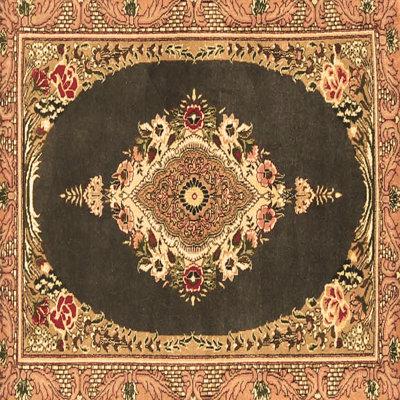 Brown Area Rug - Bloomsbury Market Ahyaan Traditional 4742 Machine Washable Area Rugs Polyester/Chenille in Brown, Size 72.0 W X 0.08 D in | Wayfair