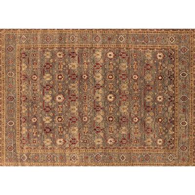 White Area Rug - Bungalow Rose Mid-Century Modern 2313 Brown Machine Washable Area Rugs Polyester/Chenille in White, Size 36.0 W X 0.08 D in Wayfair