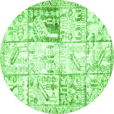 Green Area Rug - Bungalow Rose Traditional 4542 Machine Washable Area Rugs Polyester/Chenille in Green, Size 96.0 W X 0.08 D in | Wayfair