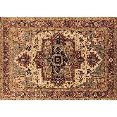 White Area Rug - Bungalow Rose Mid-Century Modern 2723 Brown Machine Washable Area Rugs Chenille in White, Size 24.0 W X 0.08 D in | Wayfair