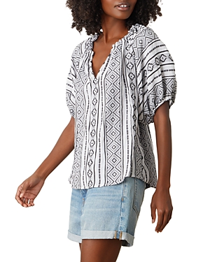 Womens Gathered V-Neck Blouse 191505993567 Medium RT $128