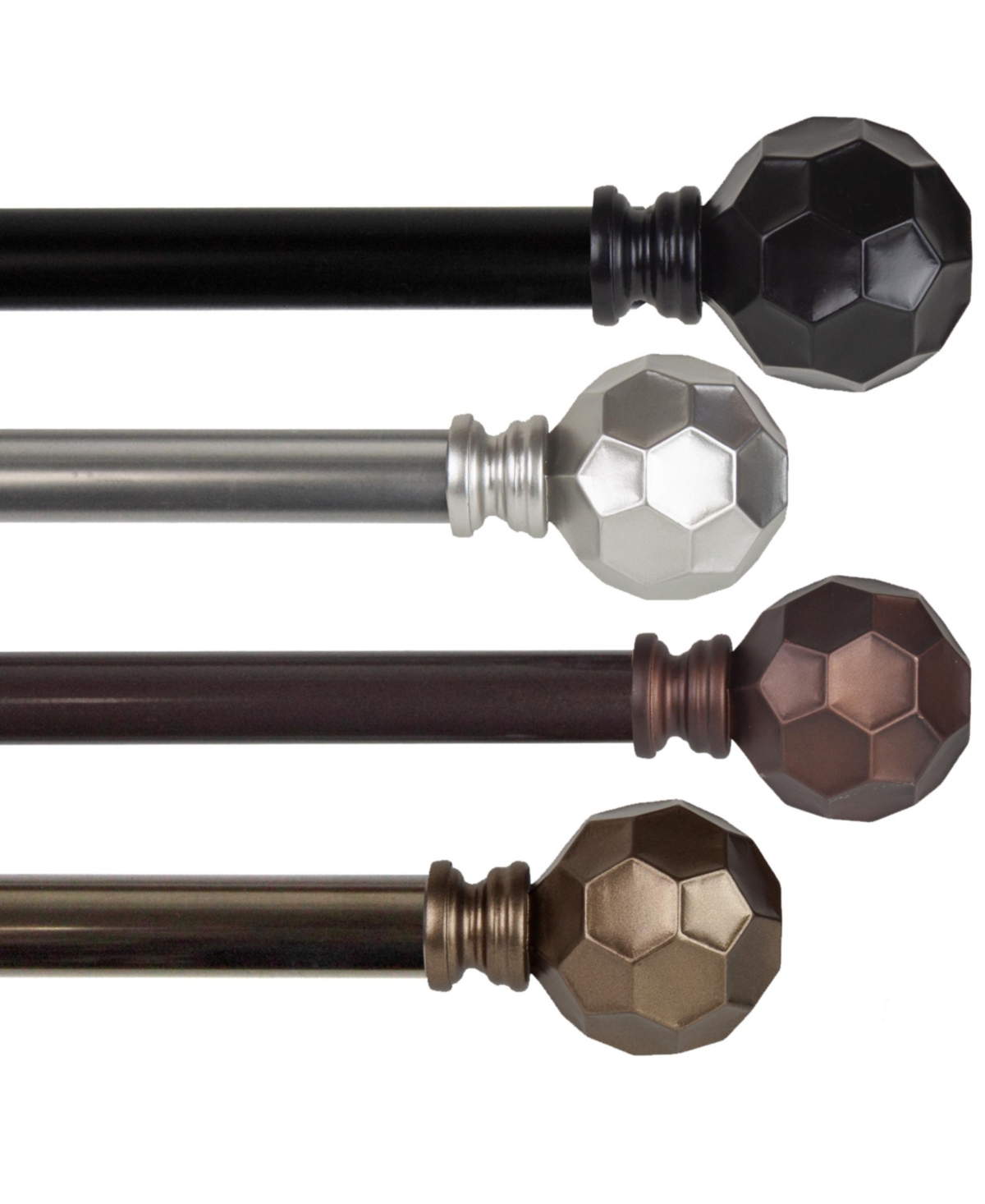 Central Design 4890-184 0.812 in. Dia. Remi Curtain Rod  Antique Brass - 18-28 in