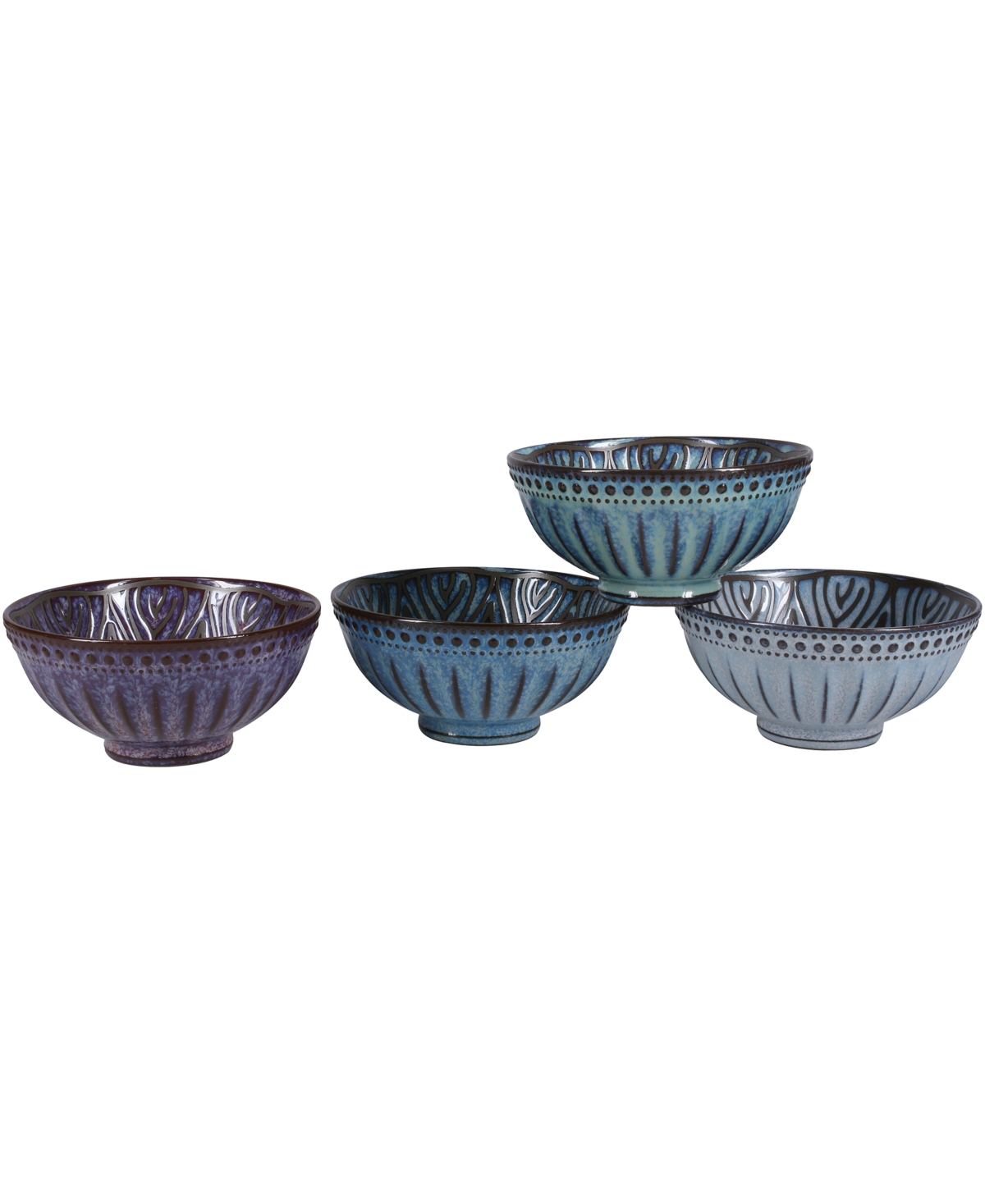 Bia Cordon Bleu Set of Four Ooh La La Sheridan Bowls, 10 Oz - Assorted