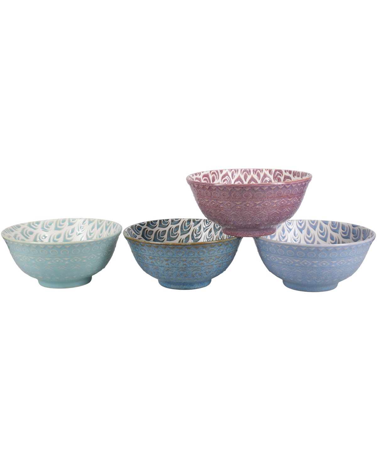Bia Cordon Bleu Set of Four Ooh La La Terrin Assorted Bowls, 24 Oz - Assorted