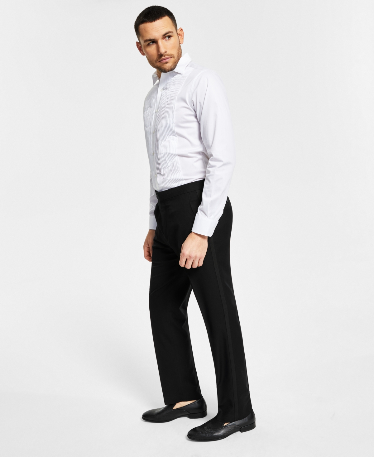 Alfani Mens Classic fit Dress Pants 29 / 30 Black Solid Stretch | eBay
