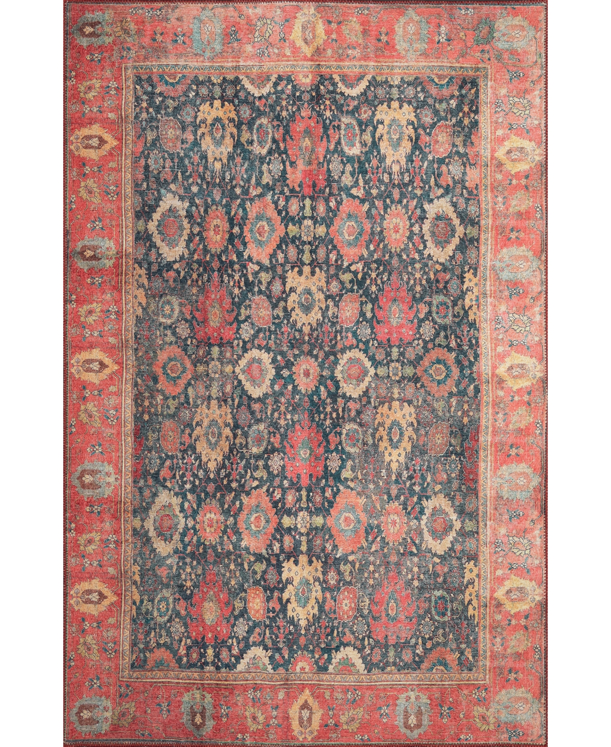 Kas London Machine Washable 4804 2' X 3' Area Rug - Navy