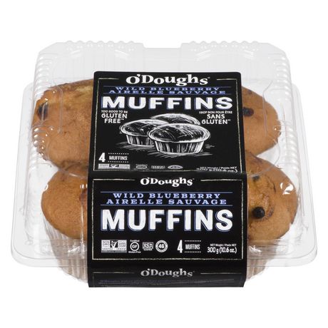 O'Doughs Blueberry Muffins Gluten Free
