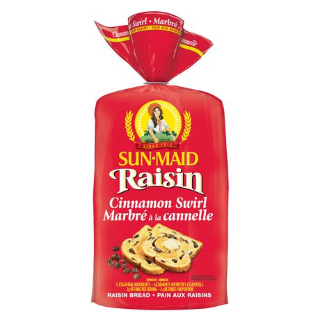 Sunmaid Bread Raisin Cinn Swirl 1X450G