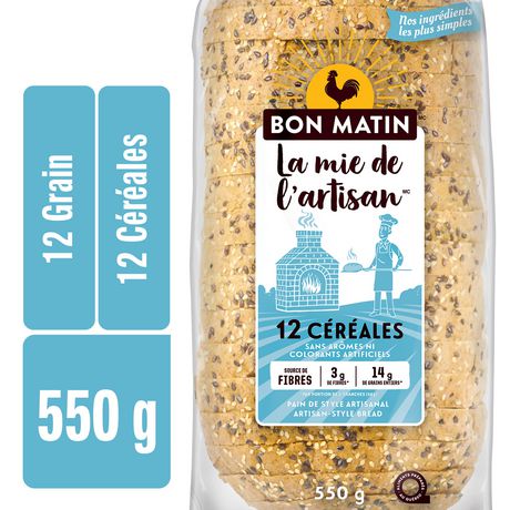 Bon Matin La Mie De L'Artisan 12 Cereals Artisan-Style Bread