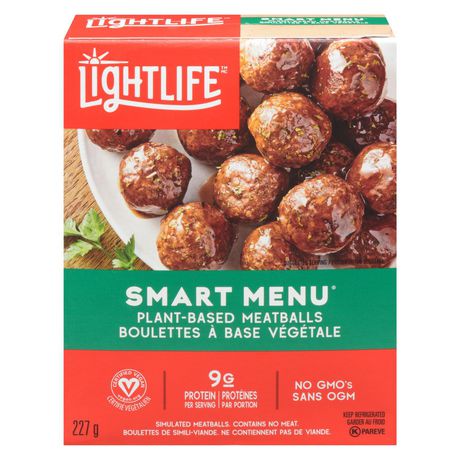 Lightlife Smart Menu Plant-Based ItalianStyle Veggie Meatballs