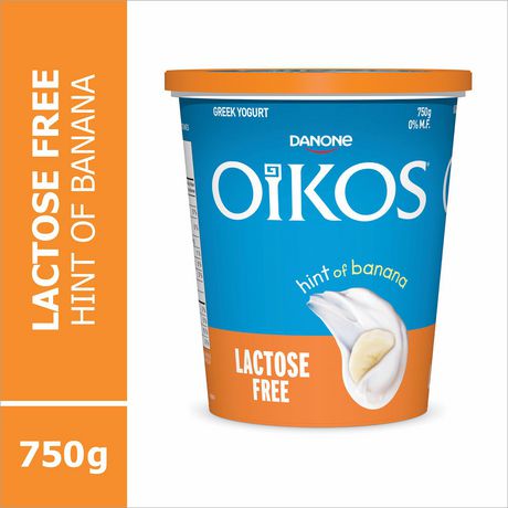 Oikos Sans Lactose Yogourt Grec Soupcon De Banane