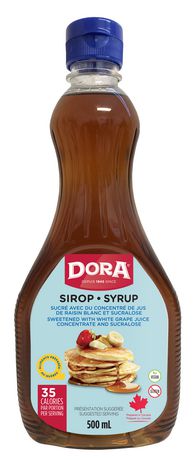 Dora Syrup Sweetened With White Grape Juice Concentrate And Sucralose