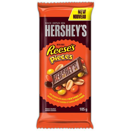 Hershey's Hershey S Milk Chocolate Stuffed with Reese S Pieces Candy & Peanuts