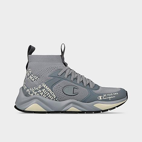 Champion Men's 9318 Fused Hi Casual Shoes in Grey/Concrete Size 8.5 Knit