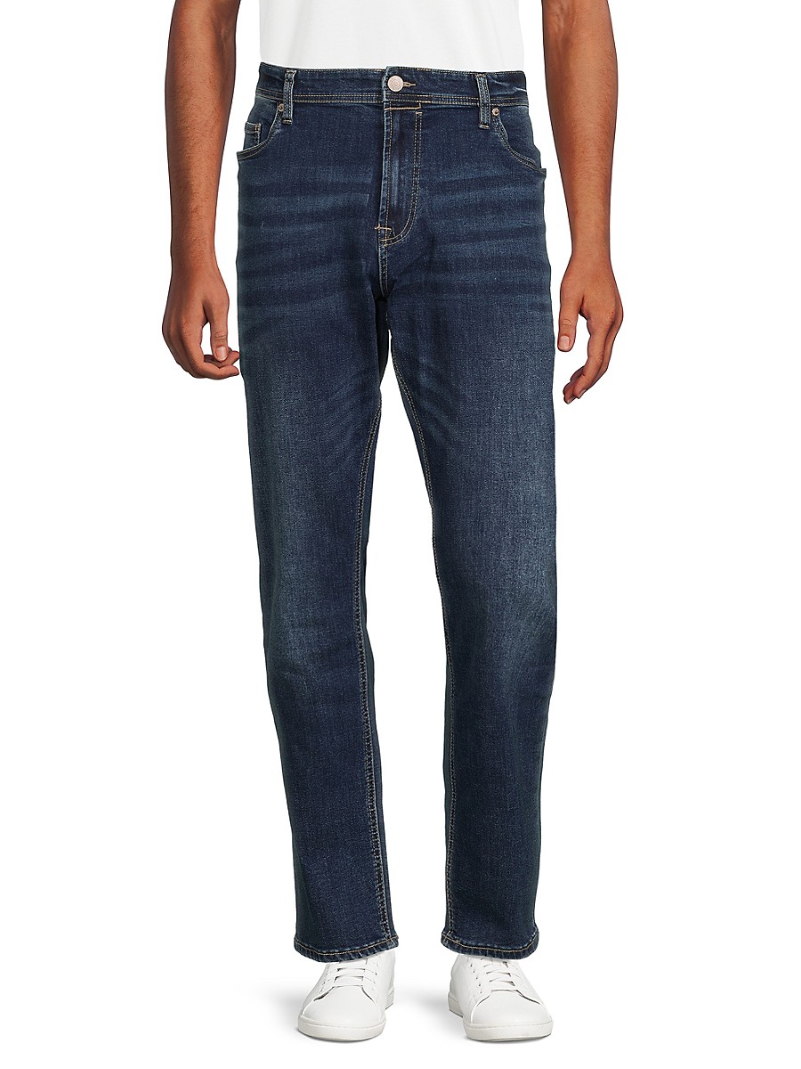 BUFFALO David Bitton Men's Max High Rise Jeans - Tinted Blue - Size 33 32