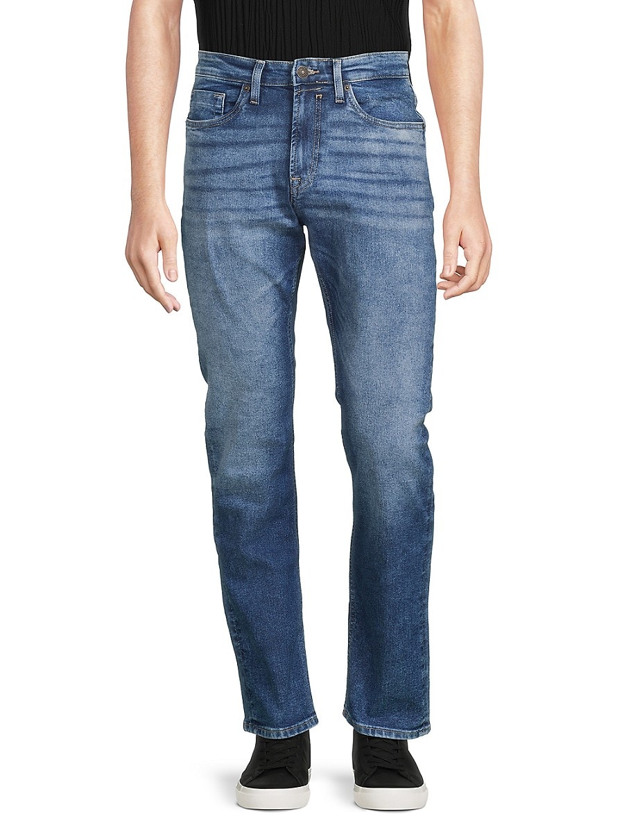 BUFFALO David Bitton Men's Ash-X Slim Straight Leg Jeans - Blue - Size 33 32