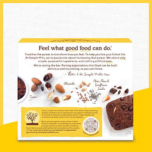 Simple Mills, Soft Baked Almond Flour Bars Chocolate Brownie, 5.99 Oz (Case of 6) thumbnail