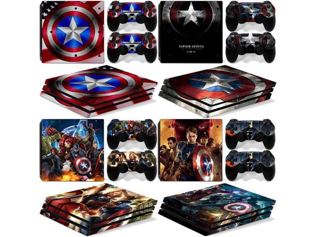 Vinyl Skin Sticker for PlayStation4 PS4 Pro Console 2 Controllers Decal Cover Para Game Accessories Color:(TN-P4Pro-5588)