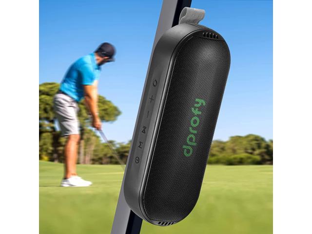 Zell ZE-EH-0492 Play 2 Rounds of Golf at Max Volume, Magnetic Bluetooth Golf Speaker, Stereo Sound Portable Pro Wireless Waterproof Speaker with.