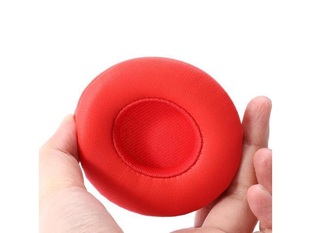Replacement Ear Pads Cushion Wireless Earpads Earbuds Wireless Headset Case Ultra-soft Protein Skin Color:(maroon)