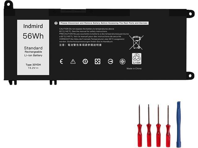 56WH 33YDH Laptop Battery for Dell Inspiron 17 7000 7778 7779 7786 7773 15 7577 G3 3579 3779 G5 5587 G7 7588 Latitude 13 3380 14 3490 15 3590 3580.