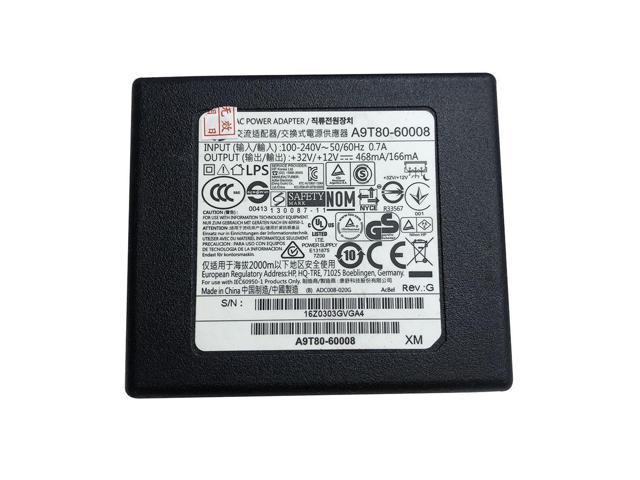 A9T80-60008 AC Adapter Charger Power Supply +32V 468mA +12V 166mA Fits for Hp 4500 4646 6974 4515 6810 5530 6230 6975 6800 4630