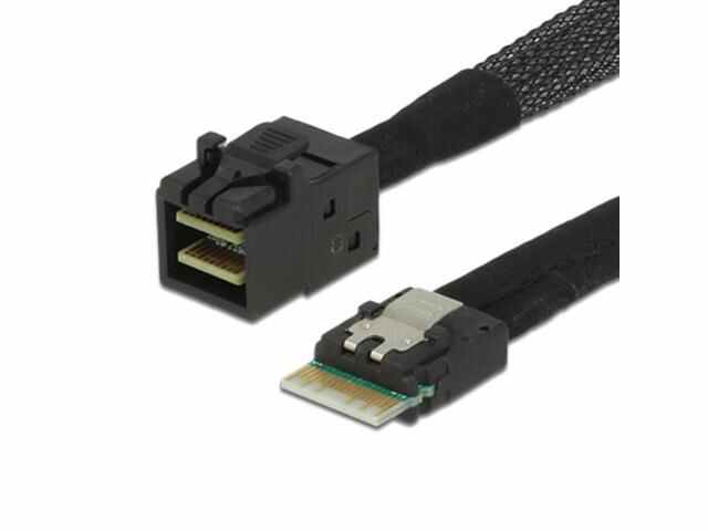 NGFF Zihan SAS 4.0 SFF-8654 4i 38pin Host to HD Mini SAS 4i SFF-8643 36pin Target Cable
