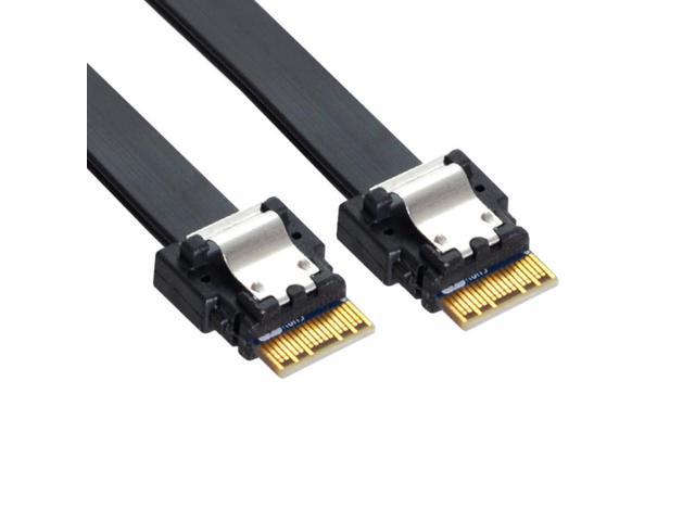 SFF-8654 Slim SAS Target PCI-E Slimline Cable 38pin Host to SAS 4.0 SFF-8654 4i