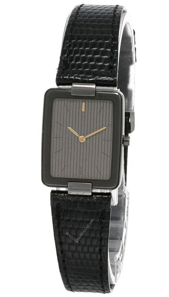 Seiko Lassale Black Dial LTHR Strap Women's Watch 1230-5499