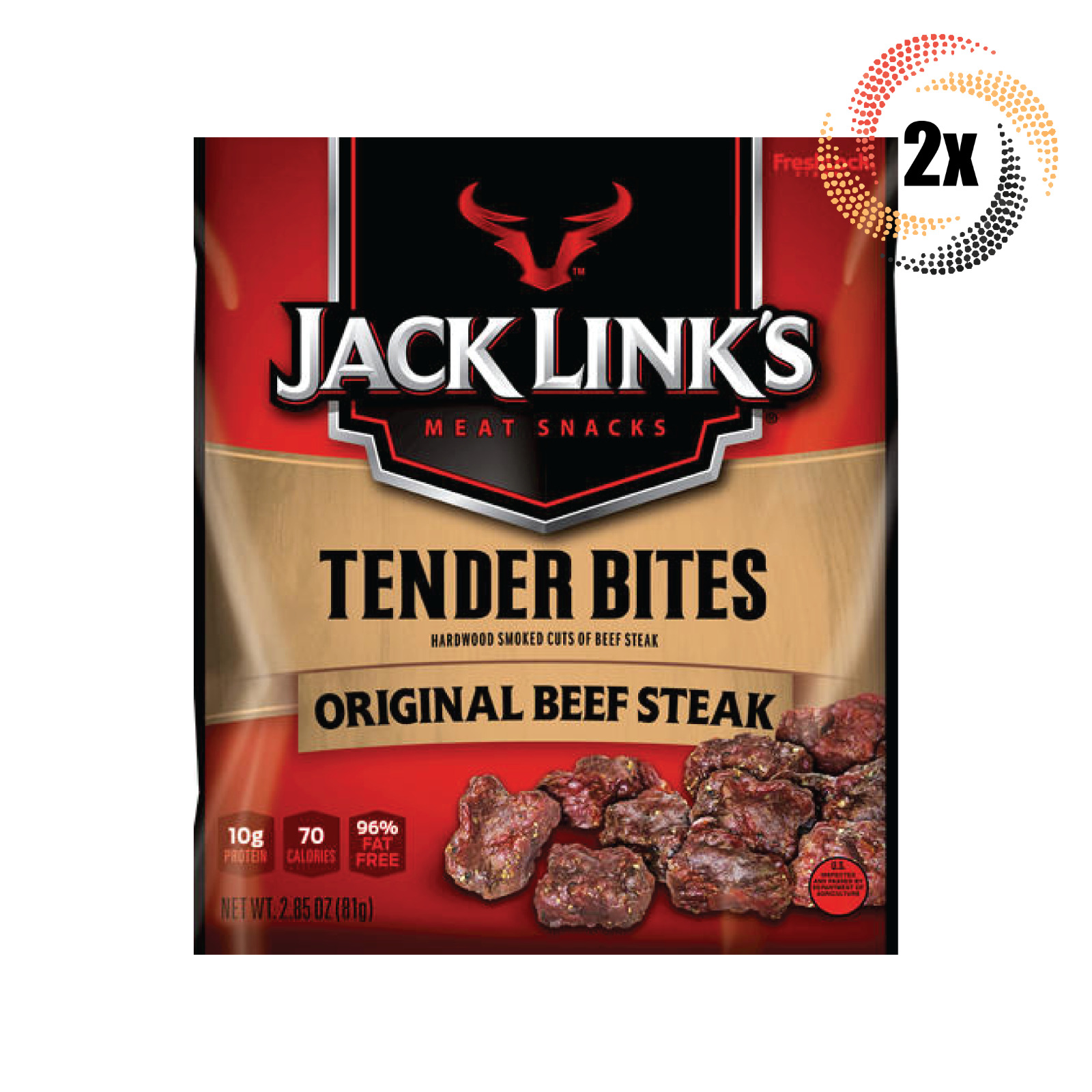 Jack Link S Beef Tender Bites  Original Flavor  Protein-Rich Snack  3.25 Oz Bag